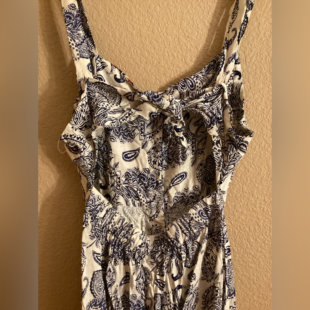 Button Down Paisley Maxi Dress - Picture 3 of 5